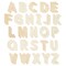 62 Piece Unfinished Wooden Alphabet Letters for Crafts, 2 Extra Sets of AEIOU (4 Inches)